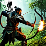 Fast-Paced Action**

"A Ranger character, fully clothed in appropriate fantasy armor, rapidly firing poisonous arrows into a dense pack of monsters in a lush jungle map. Action shot, dynamic lighting, path of exile style, safe for work, appropriate content, professional, perfect anatomy, natural proportions, well-formed hands."

**
